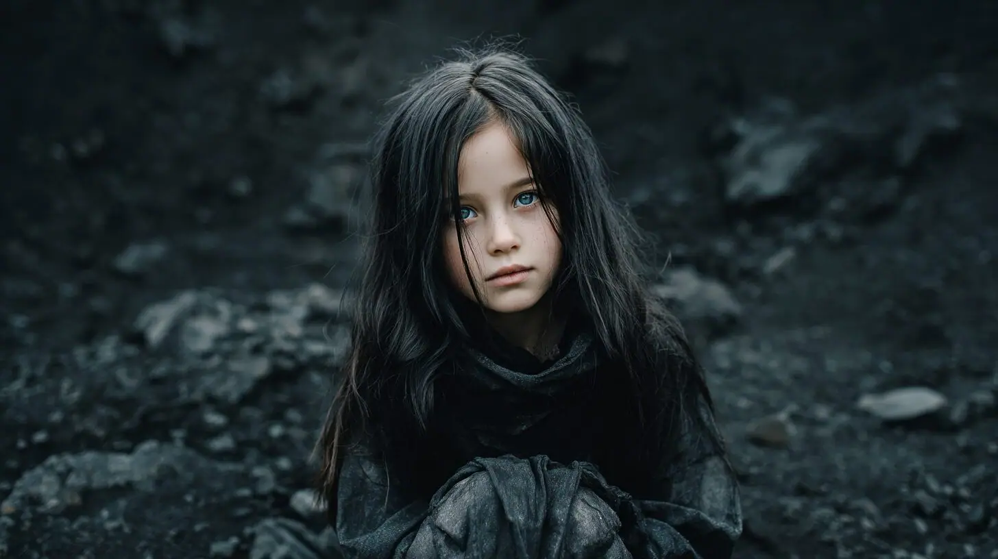 The cover of The Girl in the Black Funnel deck