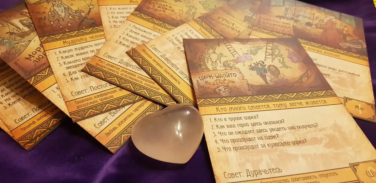 Inner freedom through metaphorical associative cards